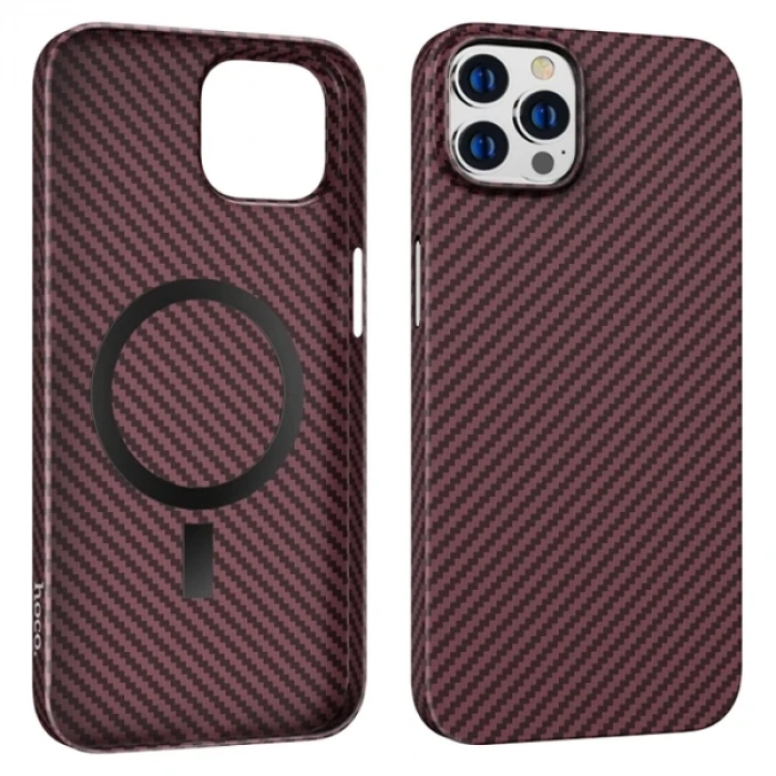 Hoco iPhone 14 Pro 6.1 Kılıf Manyetik Magsafeli Darbe Emici Telefon Kılıfı-(5775)