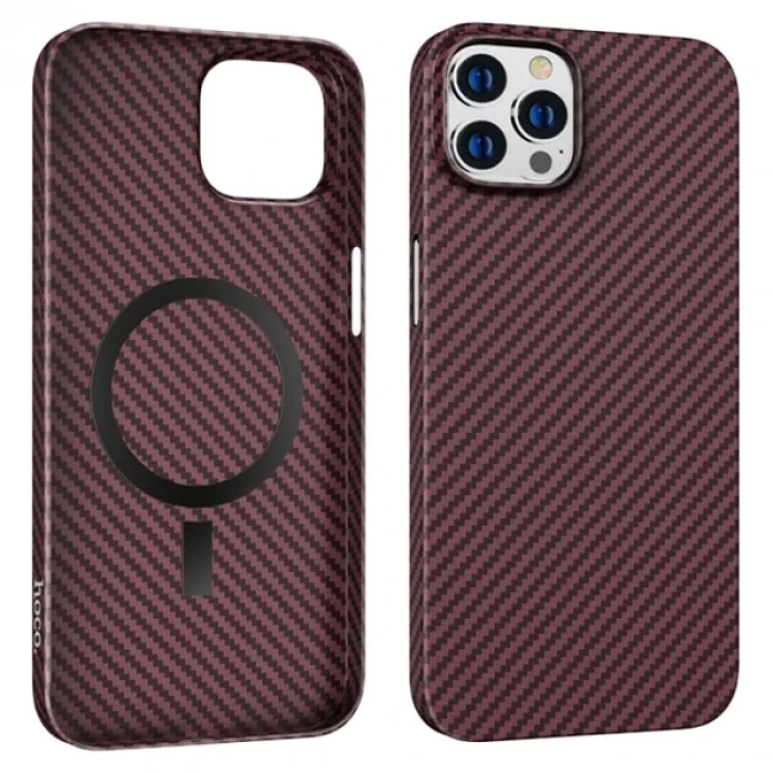 Hoco iPhone 14 Pro Max 6.7 Kılıf Manyetik Magsafeli Darbe Emici Telefon Kılıfı-(5775)