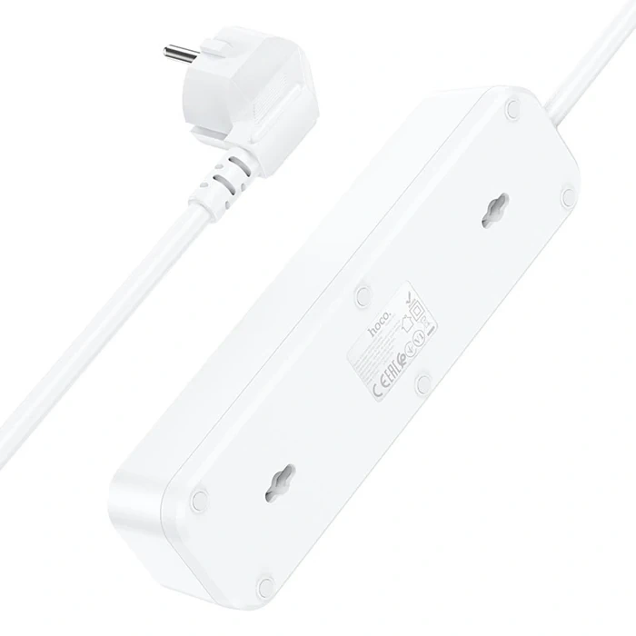 HOCO NS2 3lü Priz 3 USB 4000W 1.8 Metre Şarj Uzatma Kablosu Akım Korumalı-(5775)