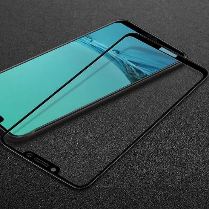 Huawei Honor Play Full Glue Tempered Full Cam Ekran Koruyucu-(5775)