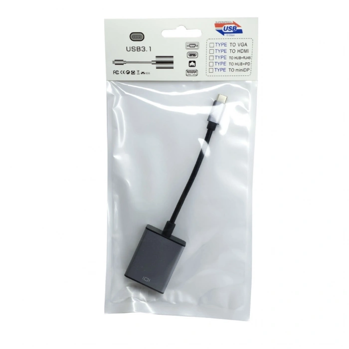 HYTECH HY-USBC10 Type-C TO HDMI 15cm Çevirici(1923)