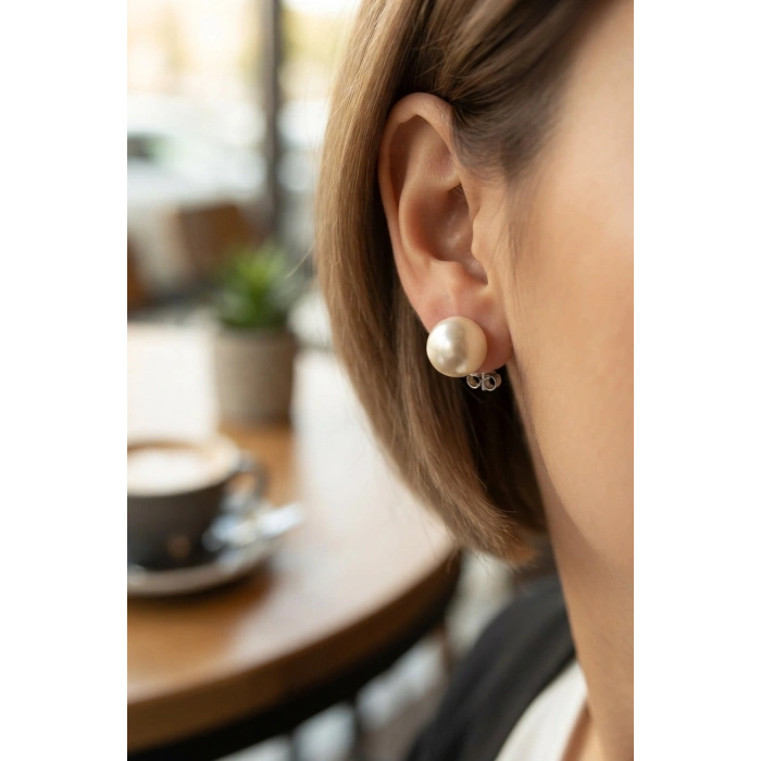 İnci Küpe 12 mm 5886