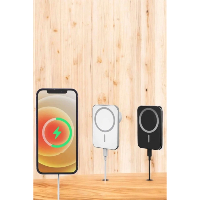 İOS Uyumlu Manyetik Tasarım Magsafe İphone 12/13/14/15 araç şarjı