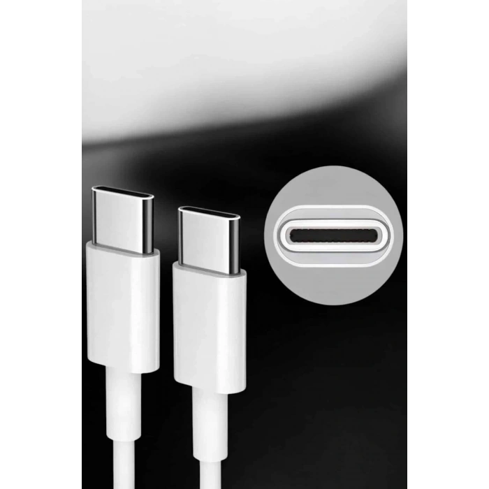 İOS Uyumlu Type-C Girişli Hızlı Şarj 15/15 Pro Max Adaptör ve Kablosu