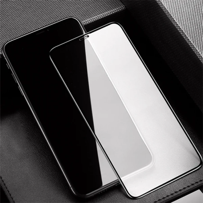 İPhone 11 Pro 2İN1 Full Glue Tempered Cam Ekran Koruyucu +Kamera Lens Set-(5775)