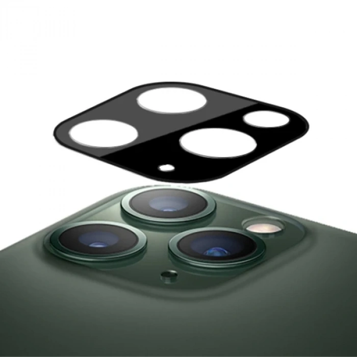 İPhone 11 Pro 2İN1 Full Glue Tempered Cam Ekran Koruyucu +Kamera Lens Set-(5775)