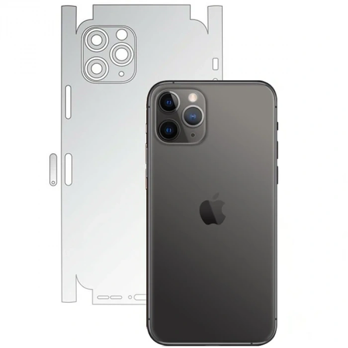 İPhone 11 Pro Max 6.5 Hidrojel Hayalet Arka Yan Tam Kaplama Koruyucu Film-(5775)