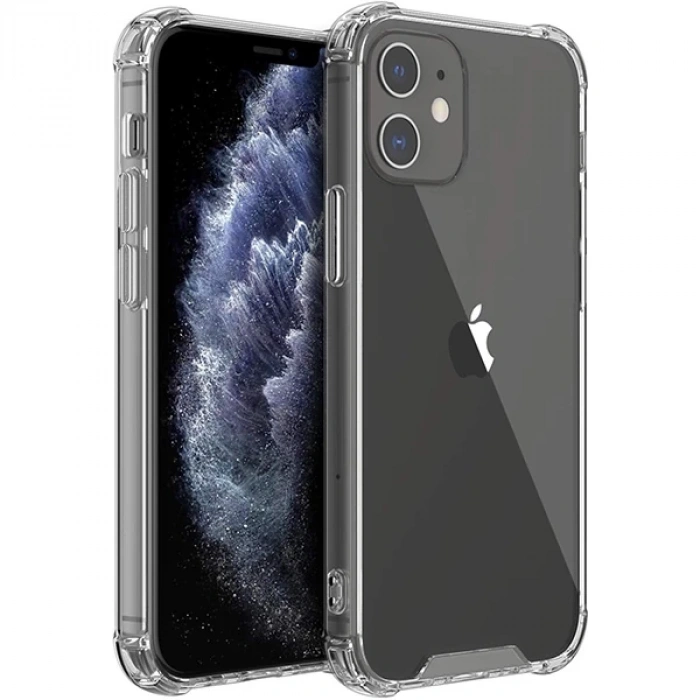 İPhone 12-İPhone 12 Pro 6.1 Anti-Drop Silikon Kılıf Shockproof-(5775)