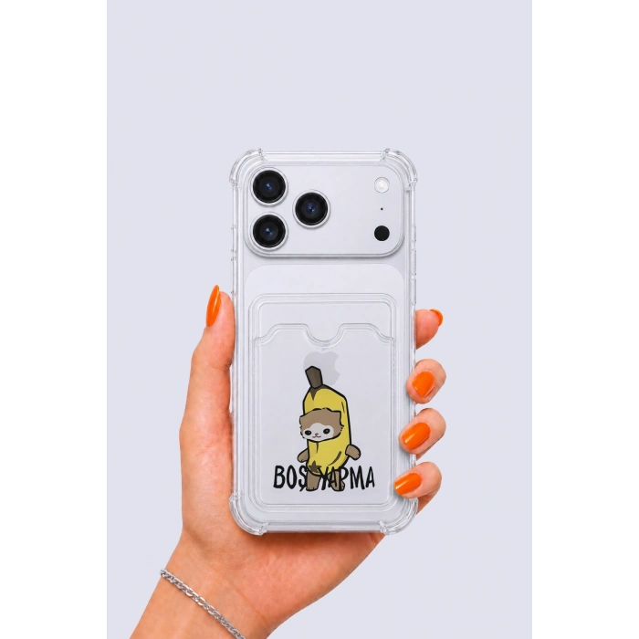 iPhone 17 Pro Max Kartlıklı Boş Yapma Desenli Kılıf