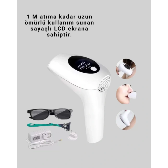 IPL Lazer Epilasyon Aleti 5 Kademeli Güç Ayarlı