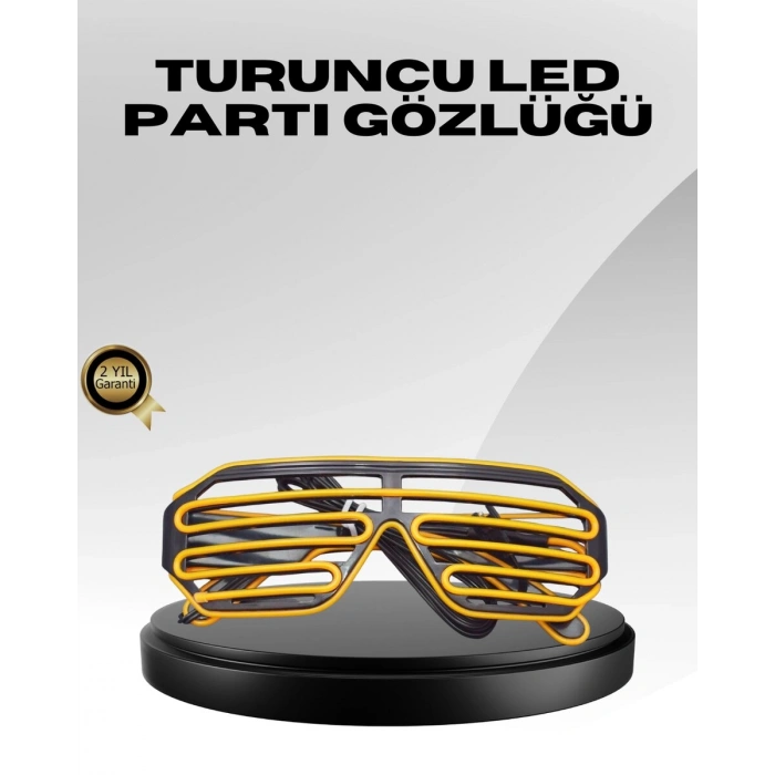 Işıklı Tasarımlı LED Gözlük Eğlence Aksesuarı