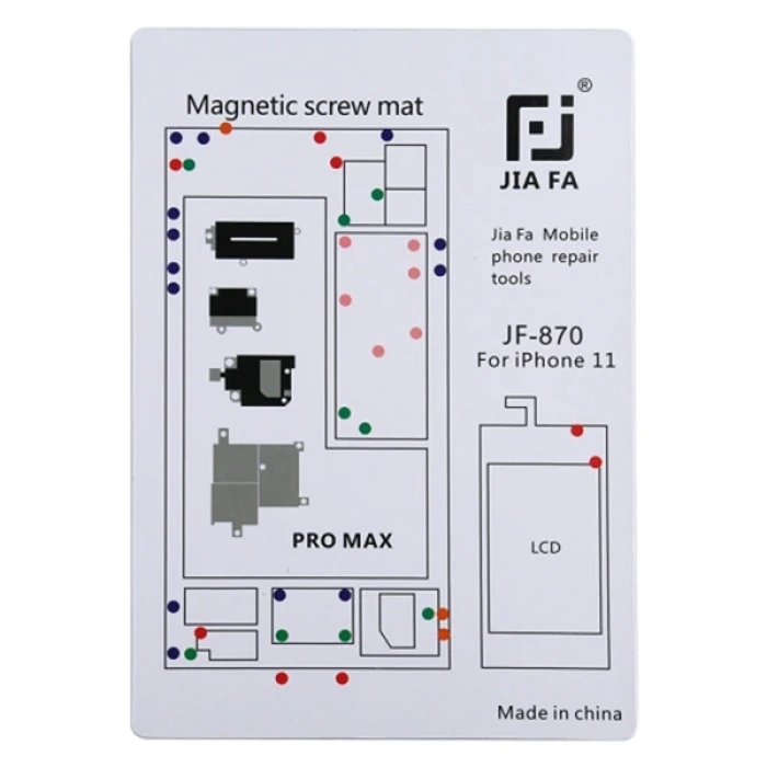JIAFA JF-870 iPhone 11 Pro Max Mıknatıslı Çalışma Hasırı Vida Gostergeli-(5775)