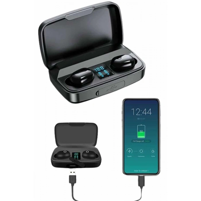 Kablosuz Dijital Göstergeli Çağrı Cevaplayabilen TWS 5.0 Bluetooth Kulaklık