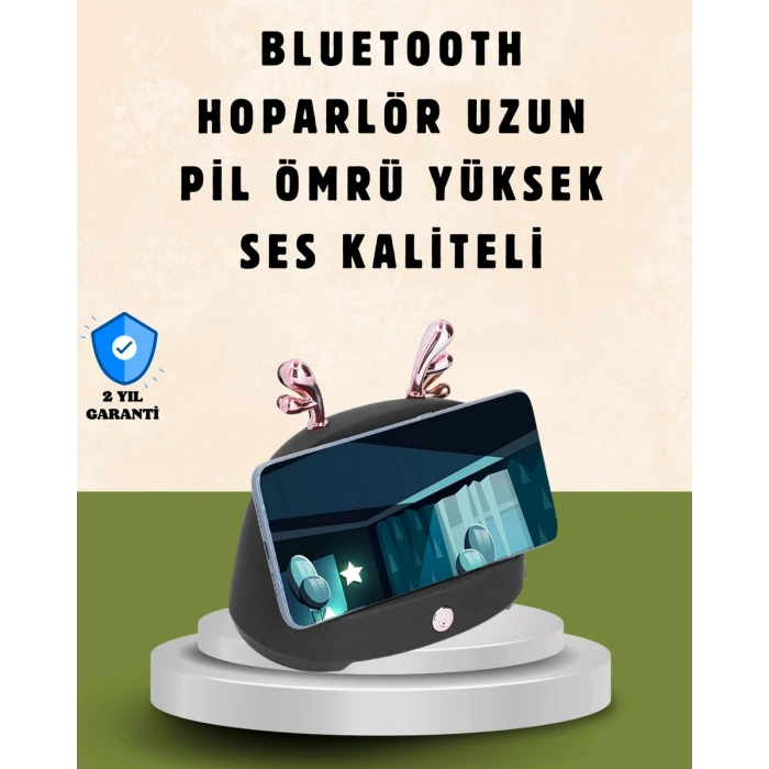 Kablosuz İndüksiyonlu Telefon Tutucu & Hoparlör – Net Ses Kolay Kullanım