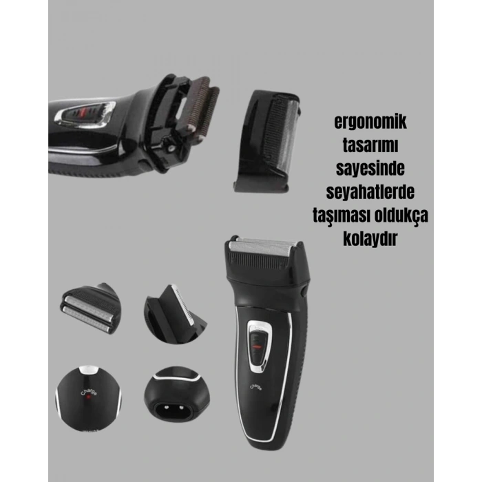 Kablosuz Kuru Tıraş Makinesi Folyo Başlıklı