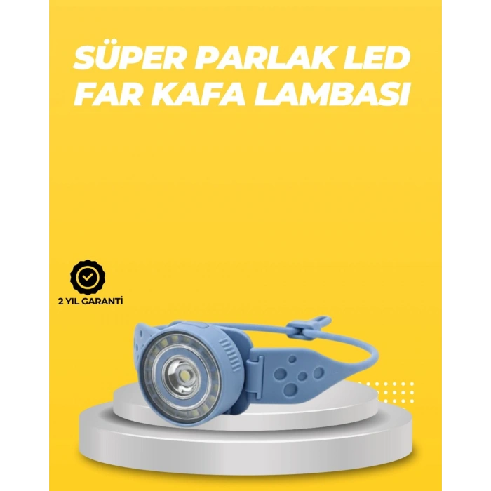 Kampçı Kafa Lambası Su Geçirmez Çok Modlu LED