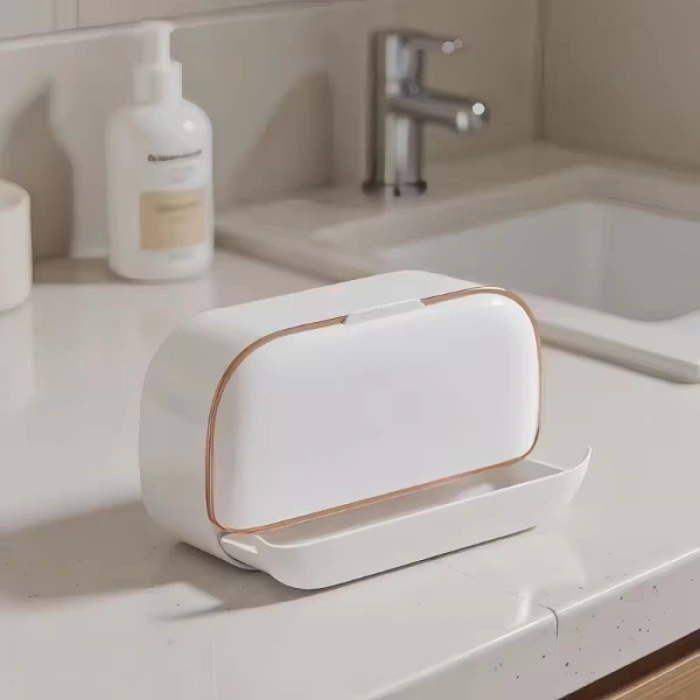 Kapaklı Ve Drenaj Bölmeli Duvara Monte Sabunluk