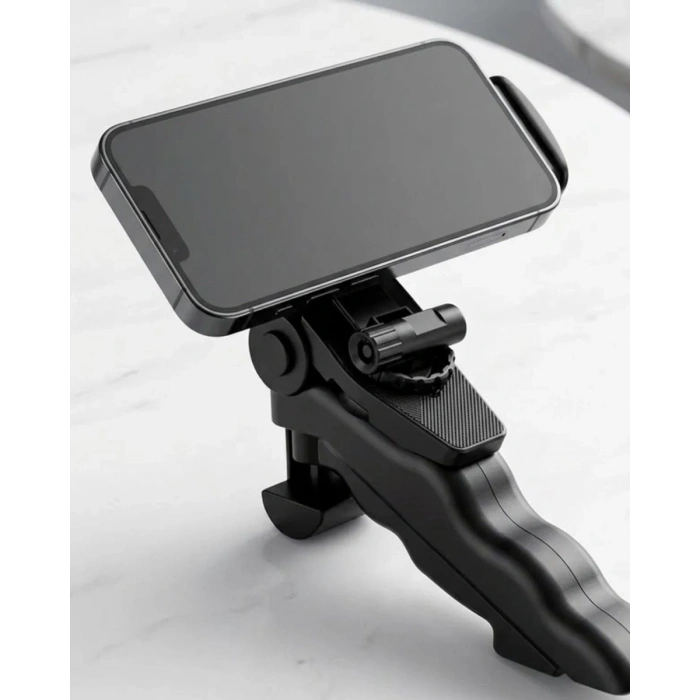 Katlanabilir Mini Telefon Tripodu Masaüstü Telefon Standı 360 Derece Ayarlanabilir
