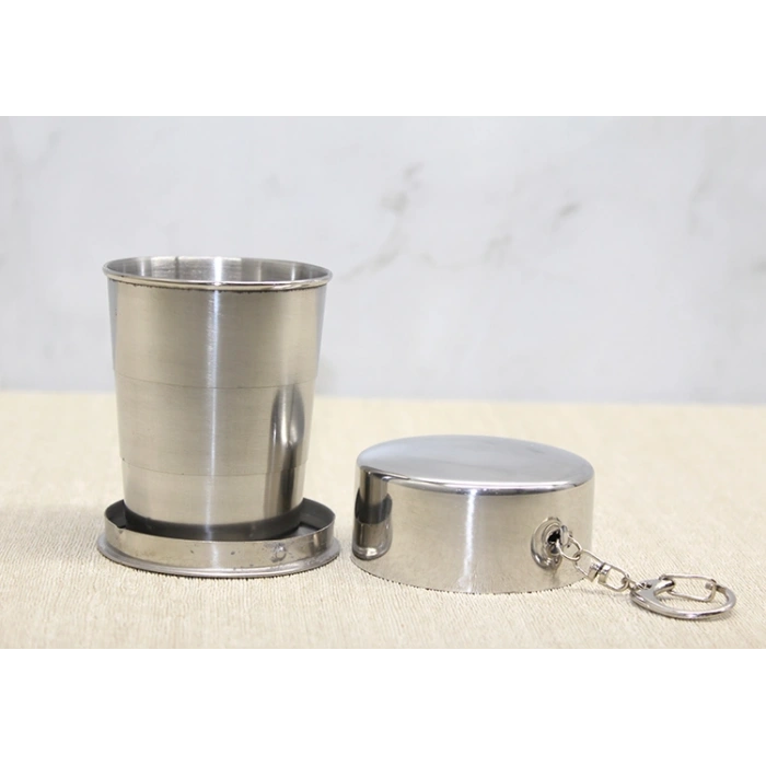 Katlanabilir Tekli Paslanmaz Çelik Shot Bardak - Model 2