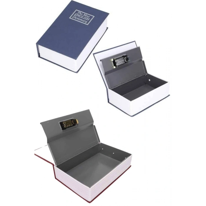Kilitli Gizli Kasa Sözlük Kumbara Kitap Sözlük Görünümlü 18cm