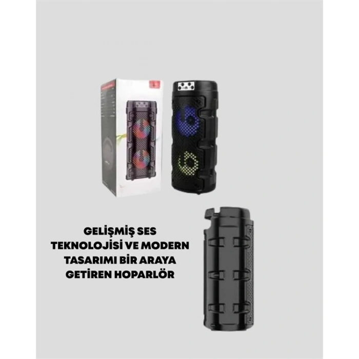 Kompakt Tasarım Yüksek Ses Performansı – Çoklu Giriş Seçenekli Kablosuz Hoparlör (Bluetooth USB SD Kart AUX)