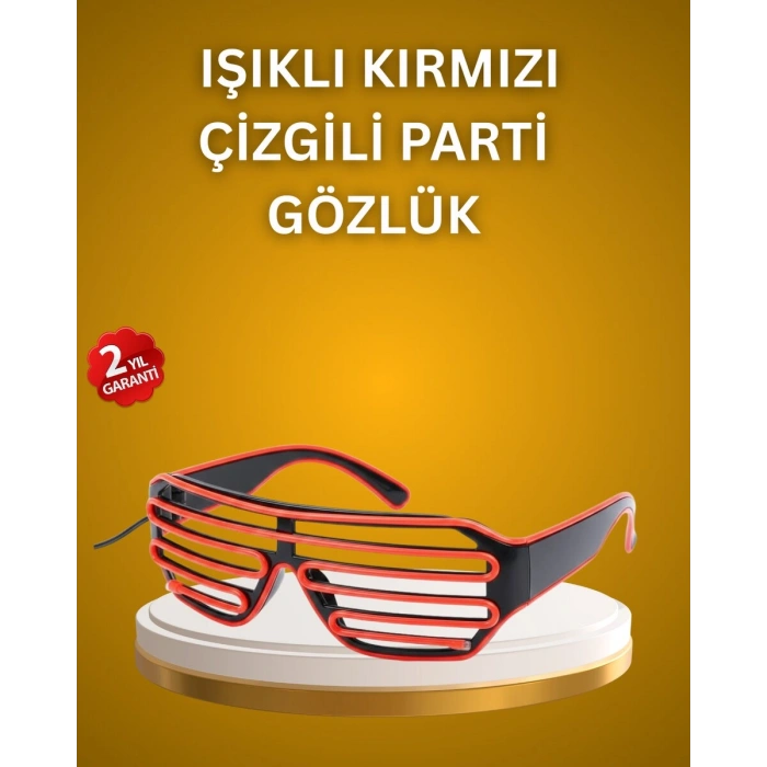 Kutlama ve Etkinliklere Özel LED Işıklı Gözlük