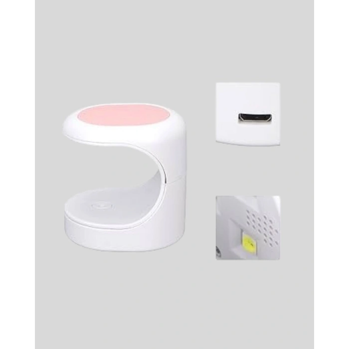 LED Mini Oje Kurutucu Taşınabilir Hızlı Kuruma Cihazı 3 LED Işıklı