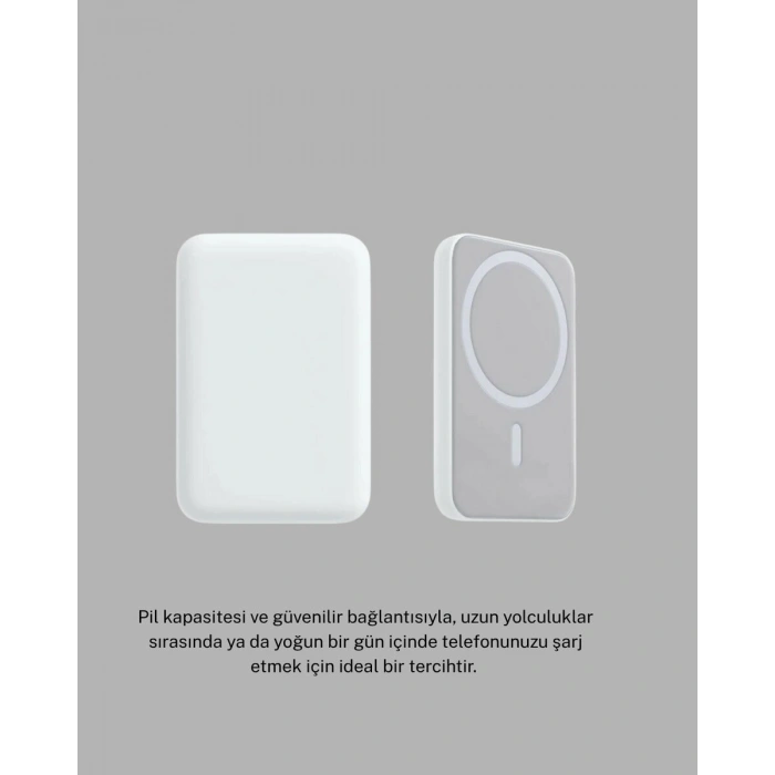 MagSafe Battery Pack – Kablosuz Hızlı Şarj Kompakt ve Taşınabilir Güç Bankası