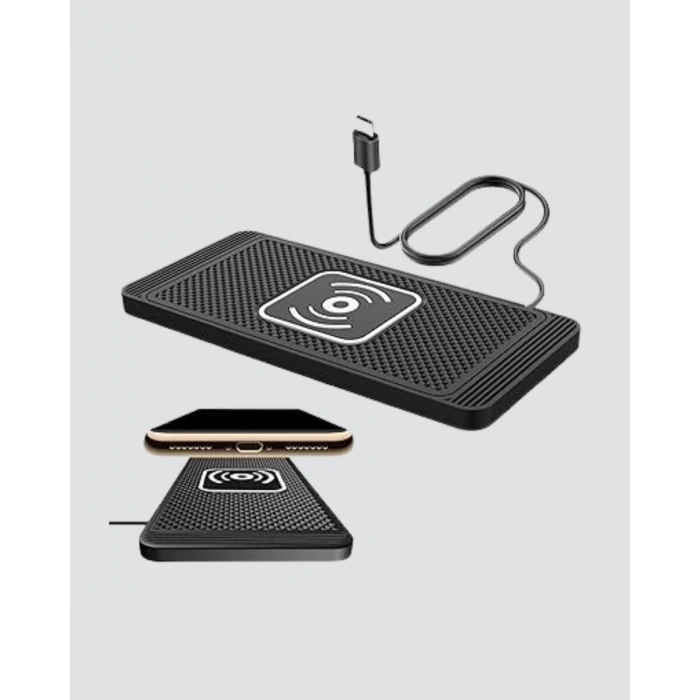Manyetik Şarj Pedi 7.5W 10W 15W Hızlı Şarj Kaymaz Tabanlı