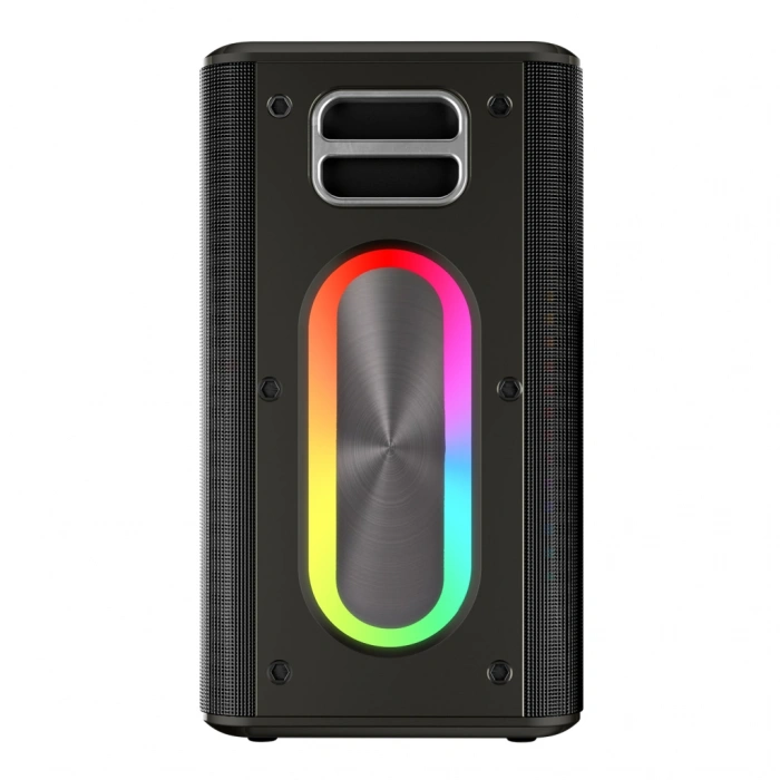 MICROLAB M60 Vega 100W Taşınabilir BT/USB/AUX/TF/Type-C RGB Işıklı 15000mAh Batarya 2adet Mikrofon Karaoke/Parti Bluetooth Speaker(1923)