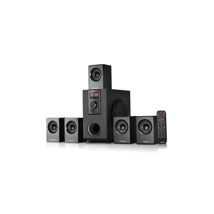 MIKADO MD-505 70W 5+1 Masaüstü FM/BT/SD/USB Siyah Kasa Speaker(1923)