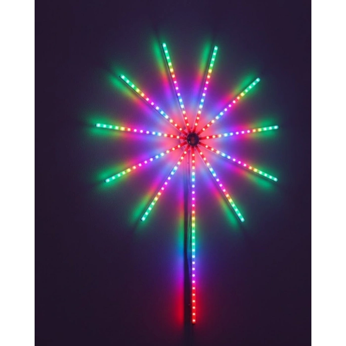 Modüler RGB LED Duvar Işığı Havai Fişek Efektli Uzaktan Kumandalı