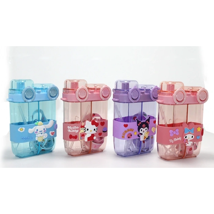 My Melody Çift Bölmeli Pipetli Suluk