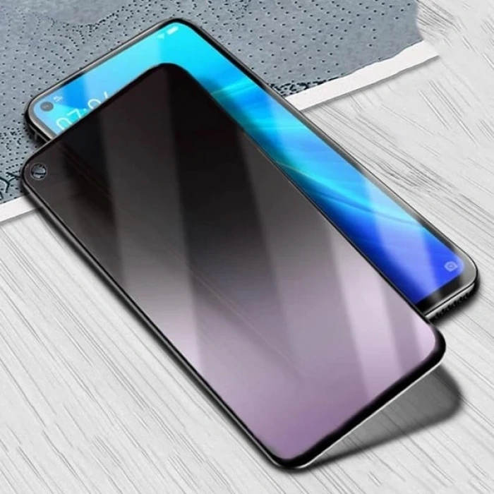 OPPO Realme 7 3D Full Privacy Gizlilik Tempered Cam Ekran Koruyucu-(5775)