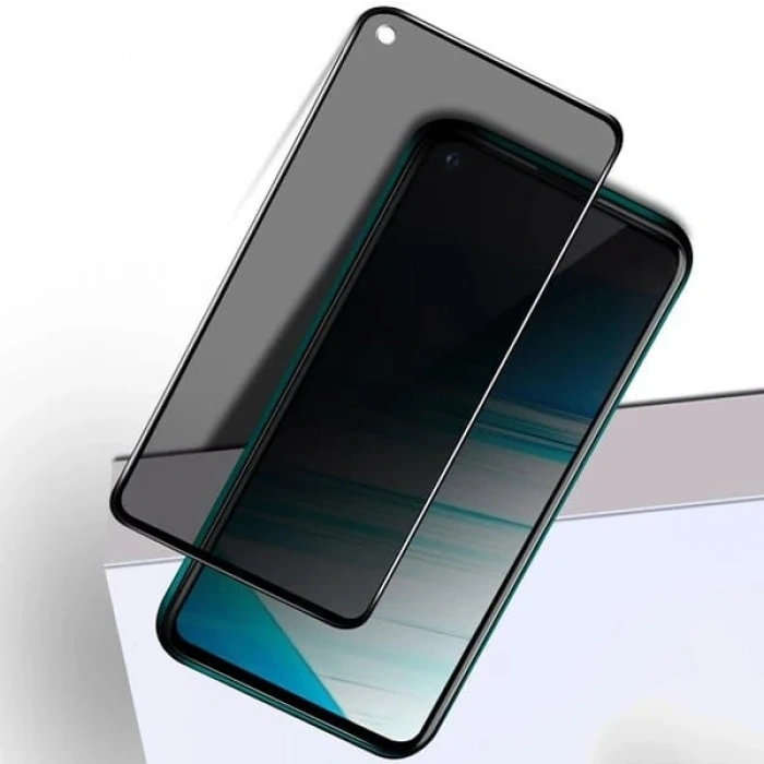 OPPO Realme 7 3D Full Privacy Gizlilik Tempered Cam Ekran Koruyucu-(5775)
