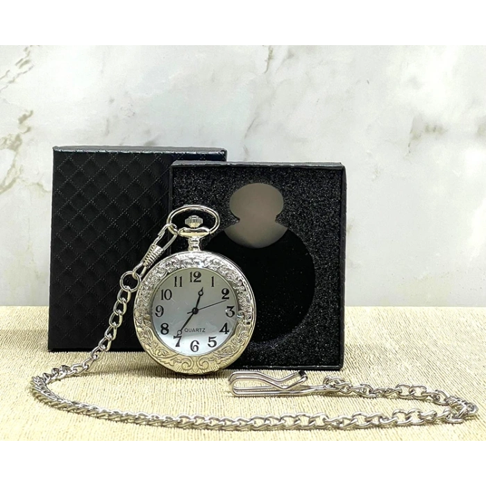 Özel Kutulu Gümüş Köstekli Saat