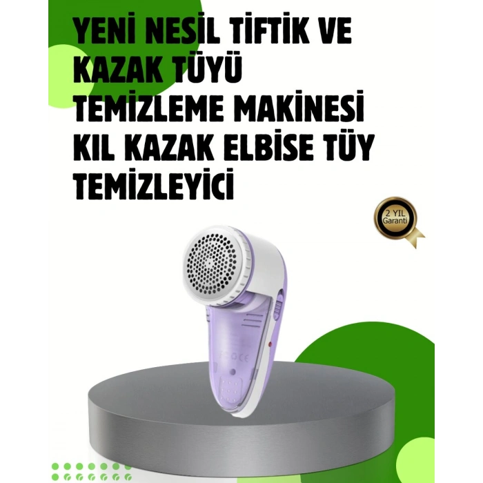 Pamuk Tiftik Tüy Temizleme Makinesi 5W – 3 Bıçaklı Sistem