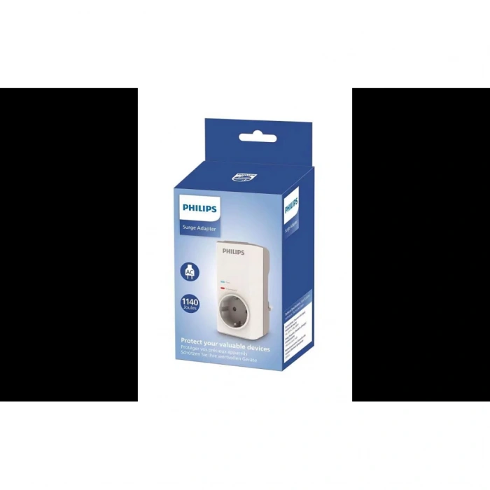 PHILIPS CHP7010W/10 Tekli Akım Korumalı Priz 1140 Joules (Beyaz)(1923)