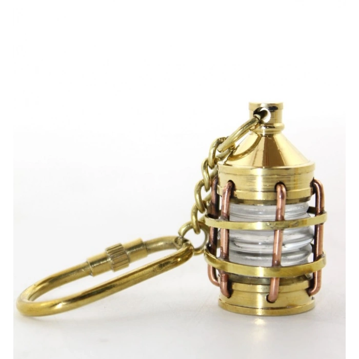 Pirinç Gaz Lambası Tasarımlı Anahtarlık