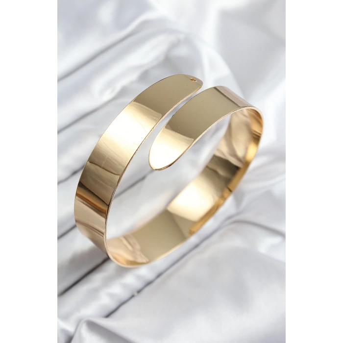 Pirinç Sarmal Model Gold Renk Pazu Bileklik 5886