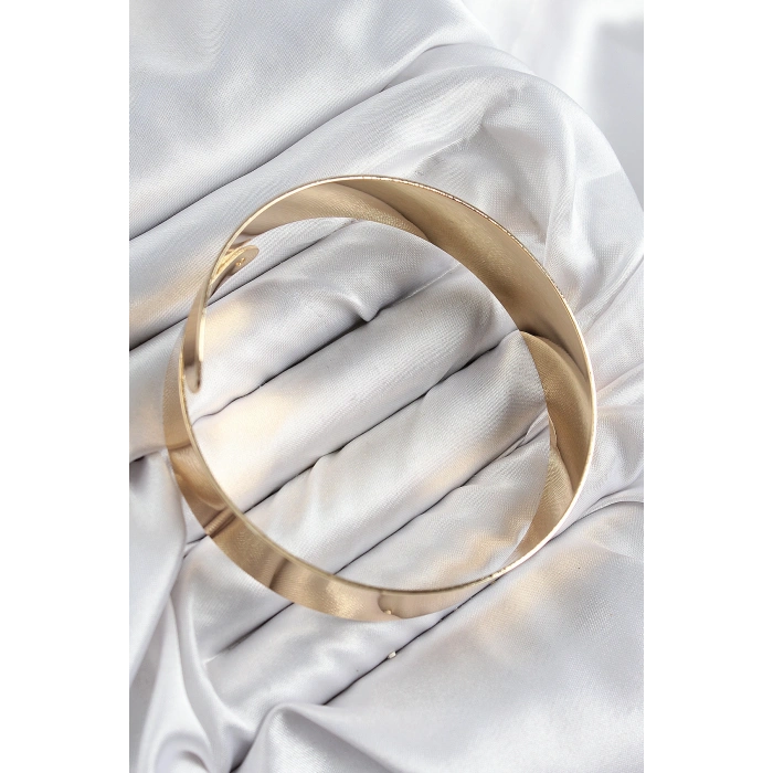 Pirinç Sarmal Model Gold Renk Pazu Bileklik 5886