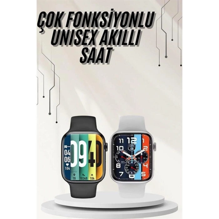 Plastik Kordonlu Kalp Atışı Uyku Takibi ve Çağrı Cevaplayabilen Akıllı Saat