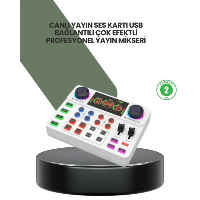Podcast Karaoke ve Sosyal Medya Yayınları İçin Ses Kartı