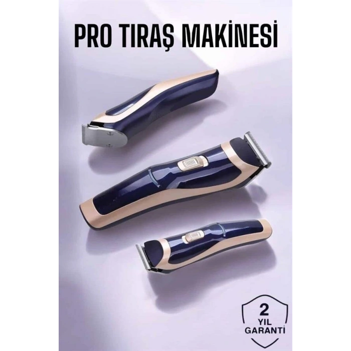 Profesyonel Şarjlı Saç ve Sakal Traş Makinesi Kolay Kullanım