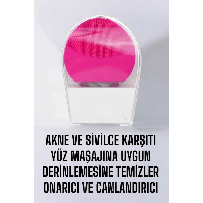 Profesyonel Yüz Temizleme Masaj Aleti Su Geçirmez Kablosuz Şarj Özellikli Kolay Temizlenebilir