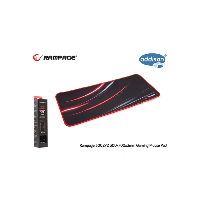 Rampage 300272 300x700x3mm Gaming MOUSE PAD (Siyah)(1923)