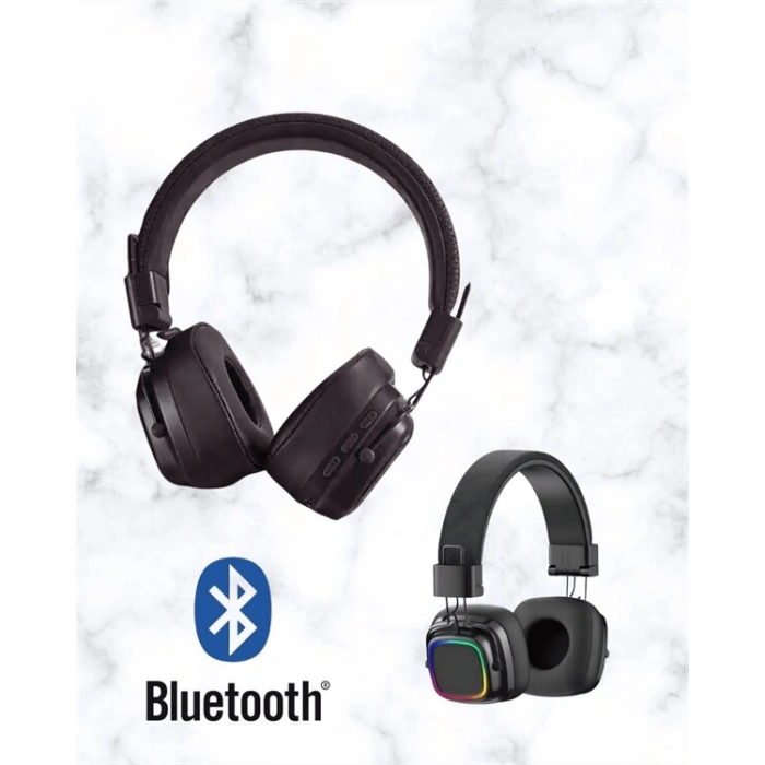 RGB Işıklı Katlanabilir Bluetooth 5.3 Kulak Üstü Kulaklık