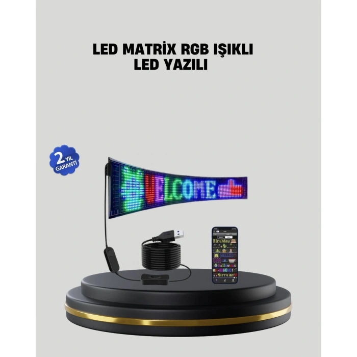 RGB LED Panel Renkli Işık Efektli Dekoratif Aydınlatma