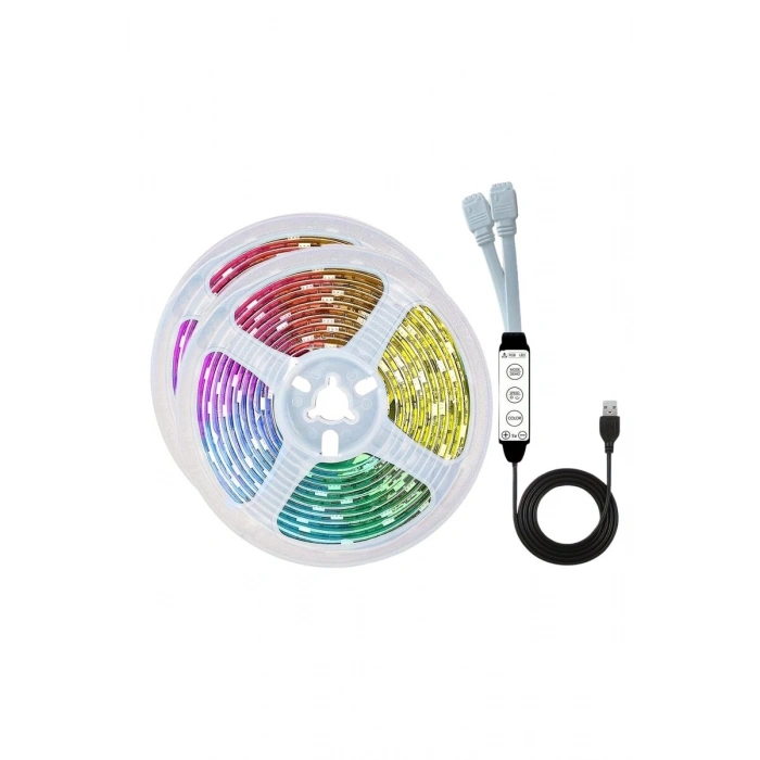 RGB Neon Şerit Led Lamba 10 Metre İç Mekan Tasarımına Uygun