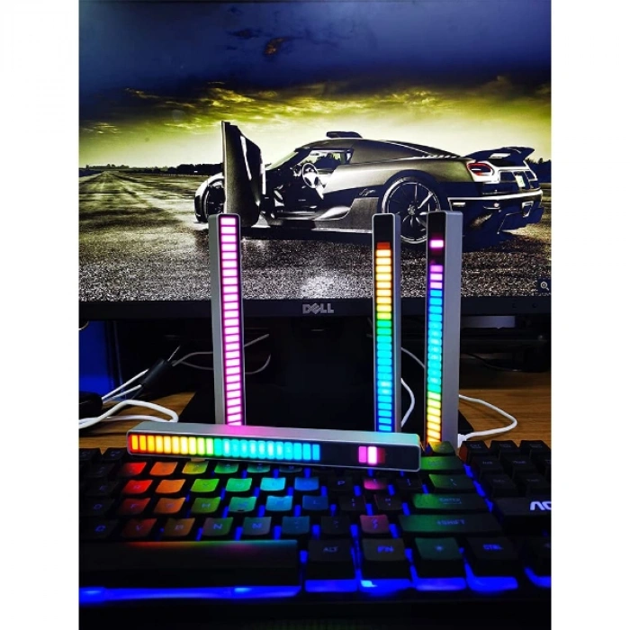 RGB Sese Duyarlı Taşınabilir Ekolayzer LED Çubuk